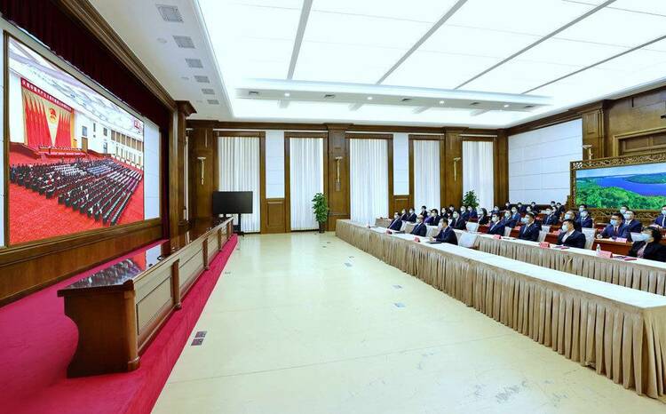 许勤等省领导集中收看庆祝 中国共产主义青年团成立100周年大会