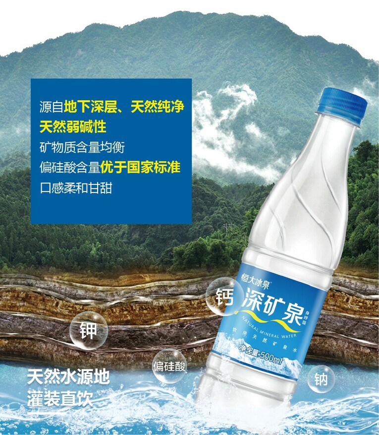 有野心 恒大冰泉2元策略加速抢占矿泉水市场