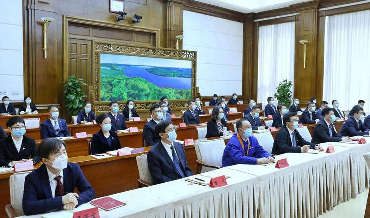 許勤等省領導集中收看慶祝 中國共産主義青年團成立100週年大會