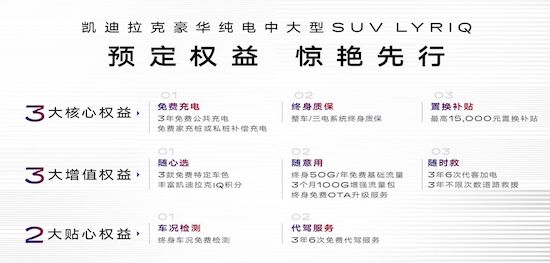 凯迪拉克豪华纯电中大型SUV LYRIQ预定权益发布_fororder_image001