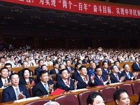 習近平等觀看慶祝中國共産黨成立95週年音樂會《信念永恒》