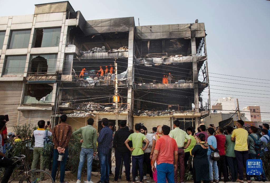 印度首都火灾死亡人数升至27人