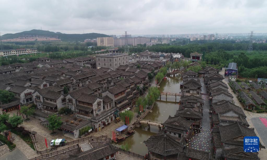 石家莊鹿泉：龍泉古鎮雨後景色怡人