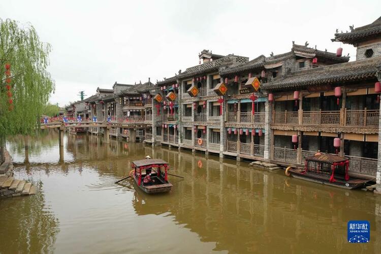 石家莊鹿泉龍泉古鎮雨後景色怡人