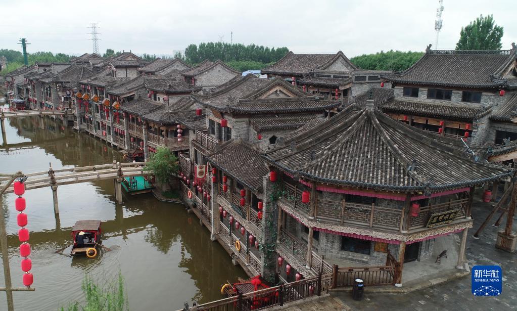 石家莊鹿泉：龍泉古鎮雨後景色怡人