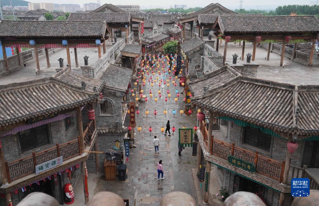 石家莊鹿泉：龍泉古鎮雨後景色怡人