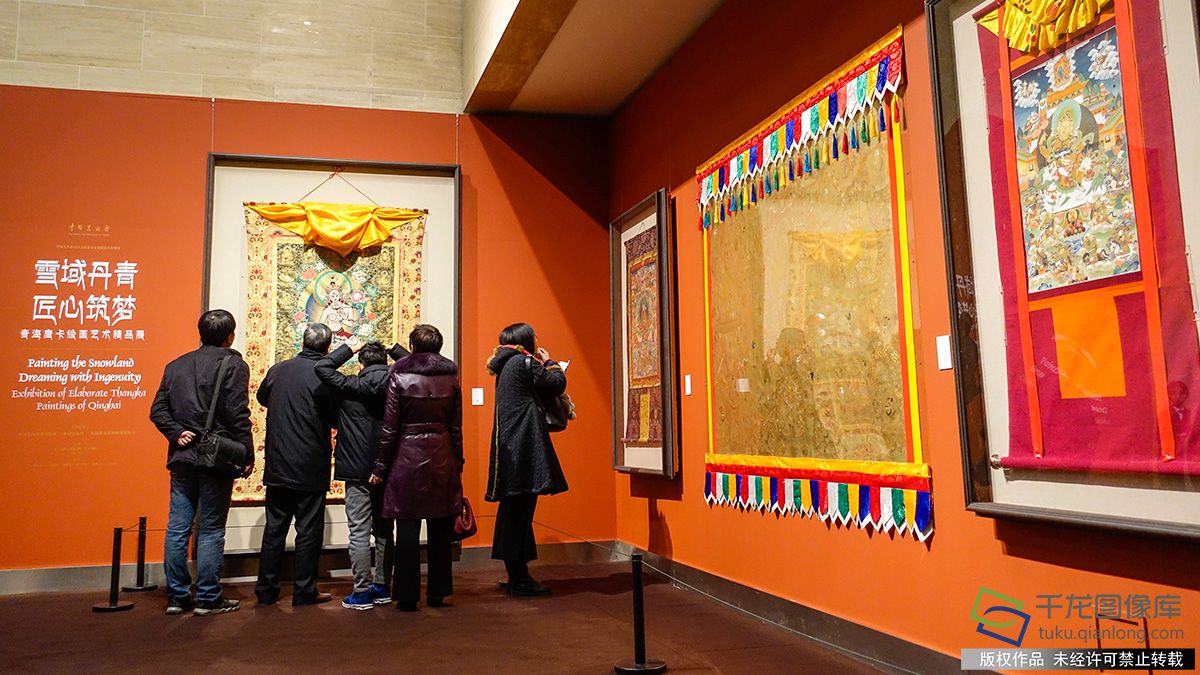 48幅青海唐卡绘画艺术精品亮相中国美术馆