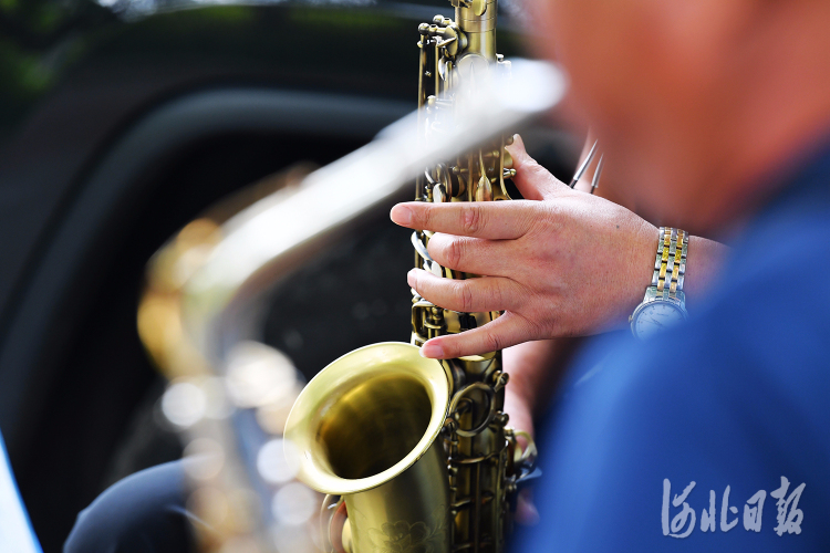 河北怀来：悠扬乐曲消暑时