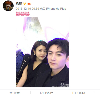 陈妍希出嫁倒数15天 曝陈晓首次告白就提结婚