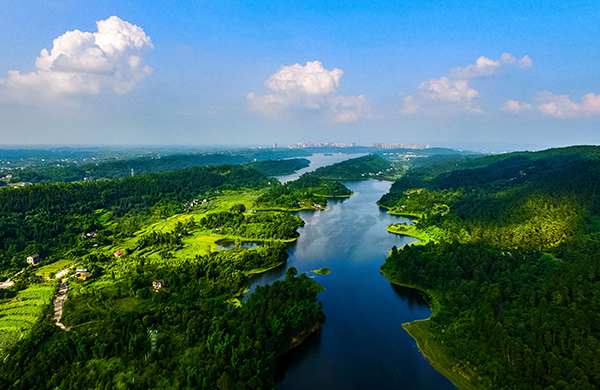 隆昌古宇湖湿地公园图片