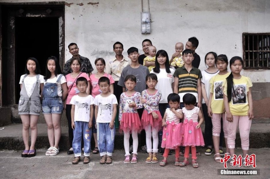 重庆“双胞胎村”　全村共39对双胞胎