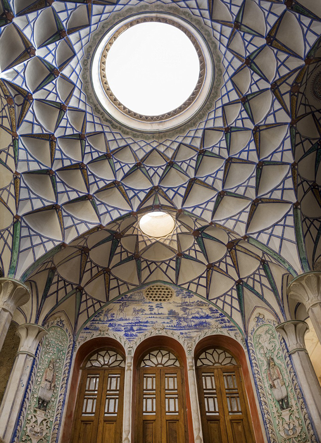 伊朗千年古建筑华丽穹顶美轮美奂炫彩迷人高清组图