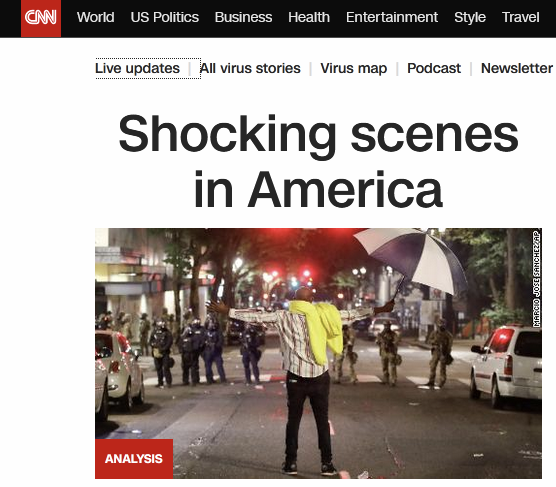 波特兰发生彻夜骚乱 CNN：美国出现令人震惊场景！