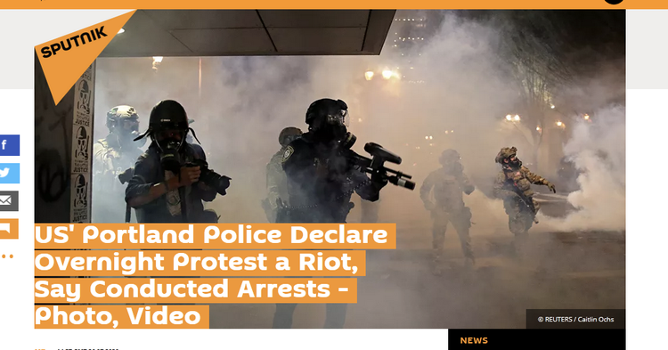 波特兰发生彻夜骚乱 CNN：美国出现令人震惊场景！