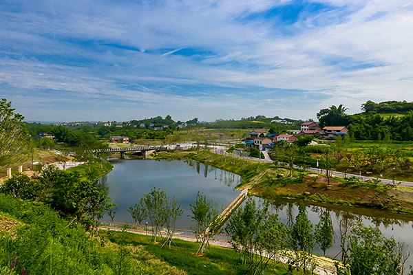 自贡荣县：把文化“亮”出来 让美景“靓”起来_fororder_漫画小镇雏形初现