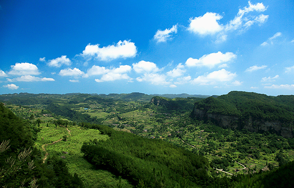 自贡荣县：把文化“亮”出来 让美景“靓”起来_fororder_高石梯公园