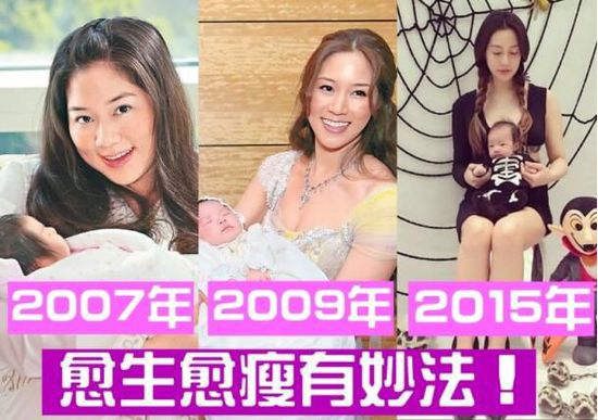 徐子淇生完4子后，居然这么瘦……