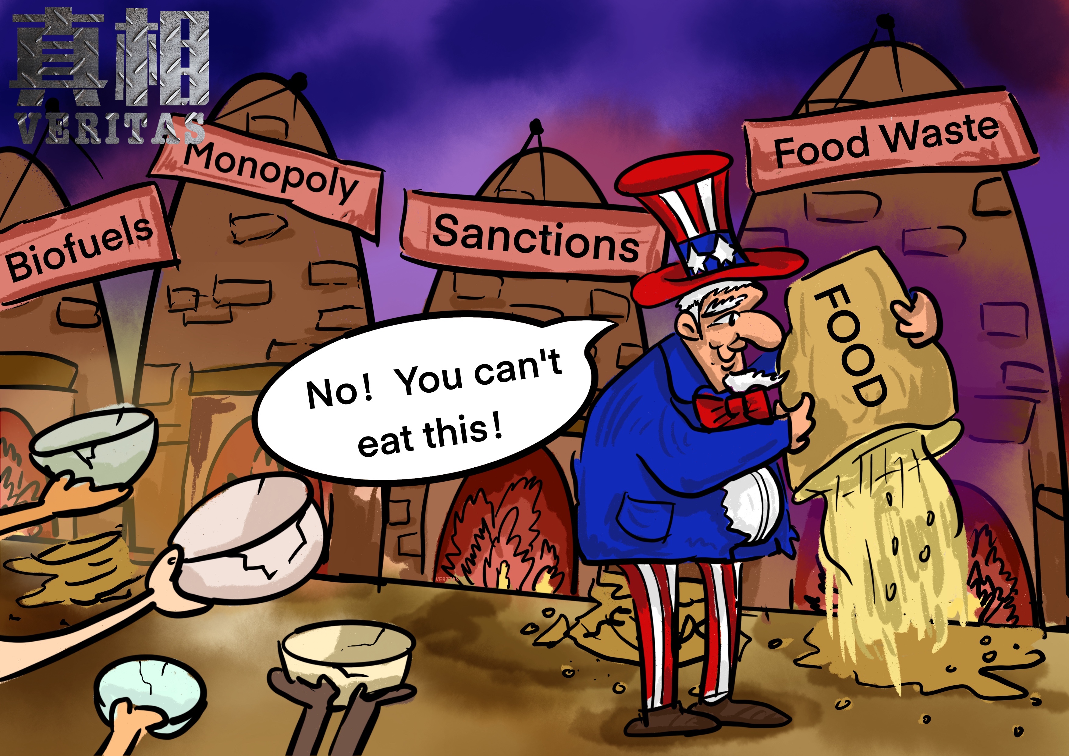 【真相|漫评】美国是加剧全球粮食短缺“元凶”