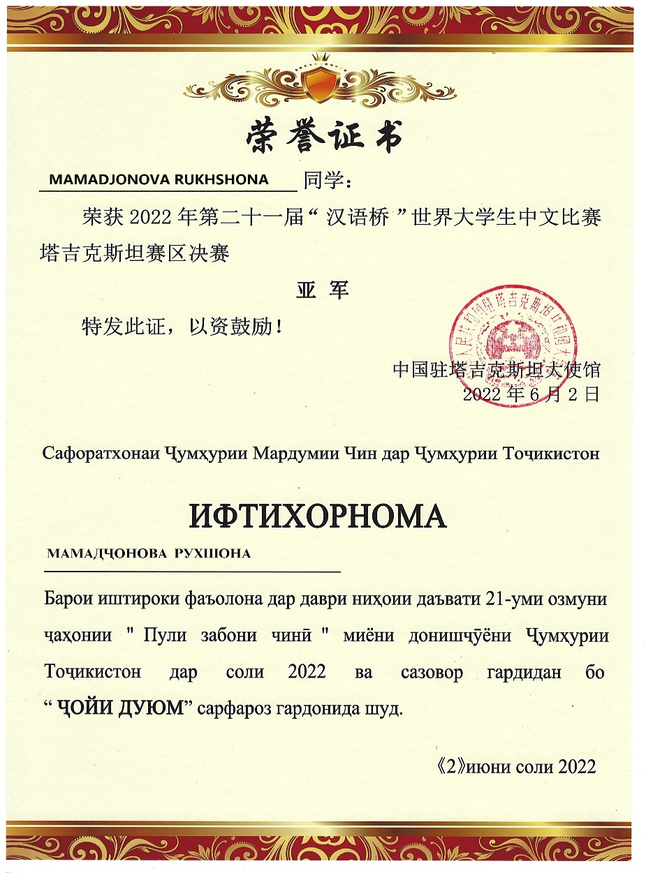 桑兰的亚军之路_fororder_荣誉证书