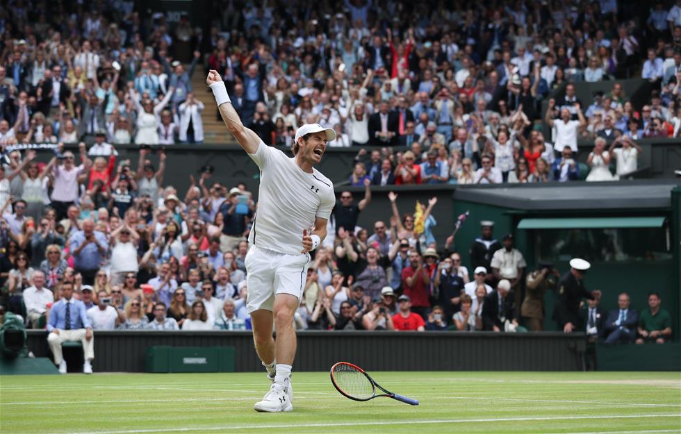 温网穆雷击败拉奥尼奇二度称霸 破3年大满贯荒