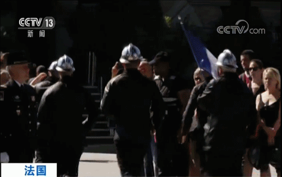 巴黎举行二战解放75周年纪念活动 埃菲尔铁塔重挂法国国旗