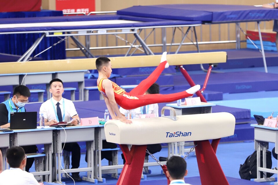 【16日早上转发】山东省第二十五届运动会“泰山体育杯”体操决赛开赛