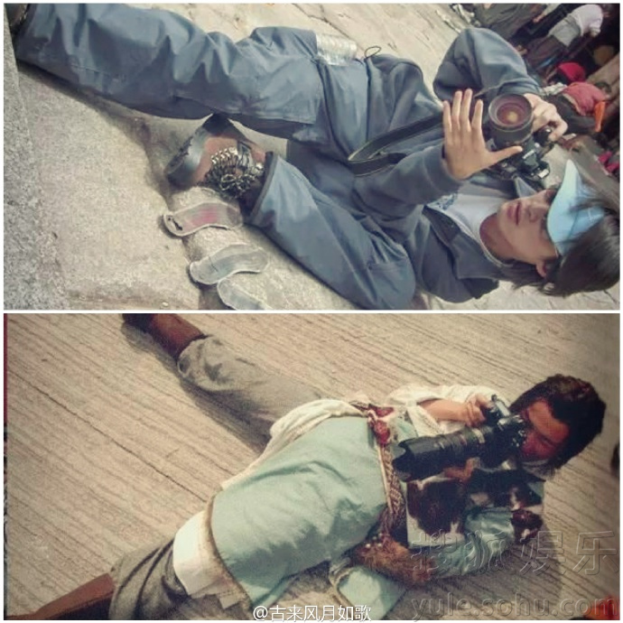 如此销魂的拍照姿势 除了胡歌也没sei了！