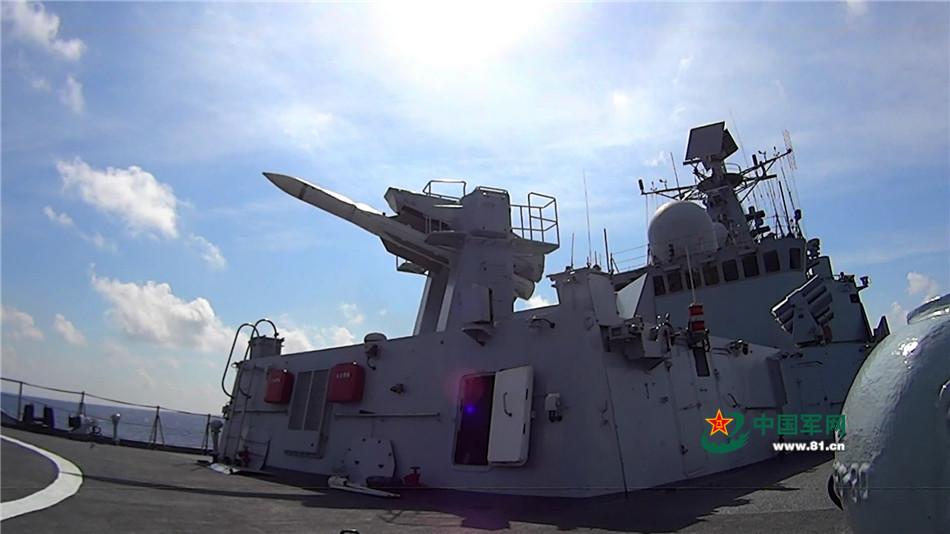 中國軍網公佈三大艦隊南海演兵畫面