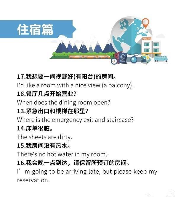 连这65句英语都不知道,还是别出国旅行啦! 连这65句英语都不知道,还是别出国旅行啦!