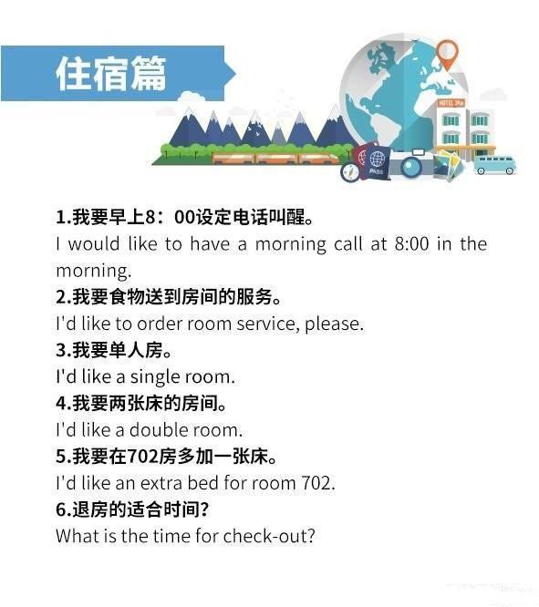 连这65句英语都不知道,还是别出国旅行啦! 连这65句英语都不知道,还是别出国旅行啦!