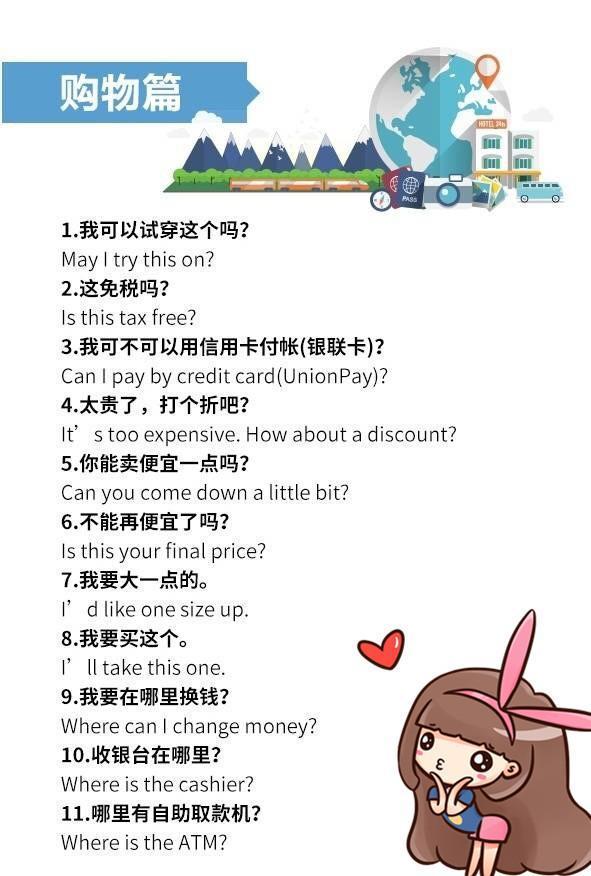 连这65句英语都不知道,还是别出国旅行啦! 连这65句英语都不知道,还是别出国旅行啦!