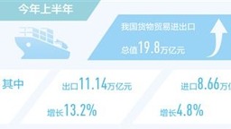 上半年外貿進出口展現出較強韌性