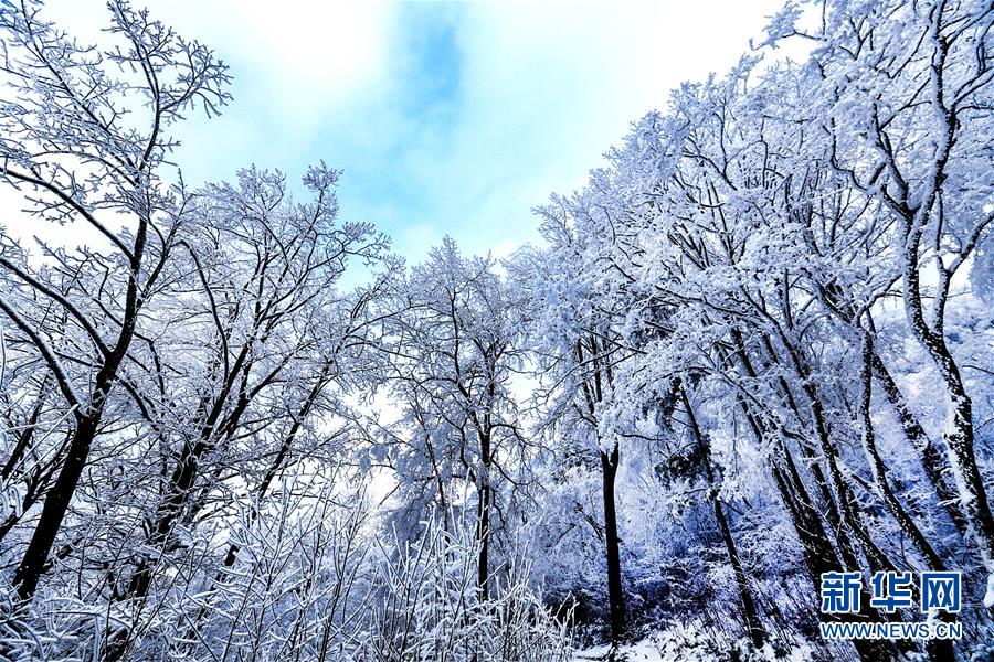 陕西汉中：雪后初霁紫柏山