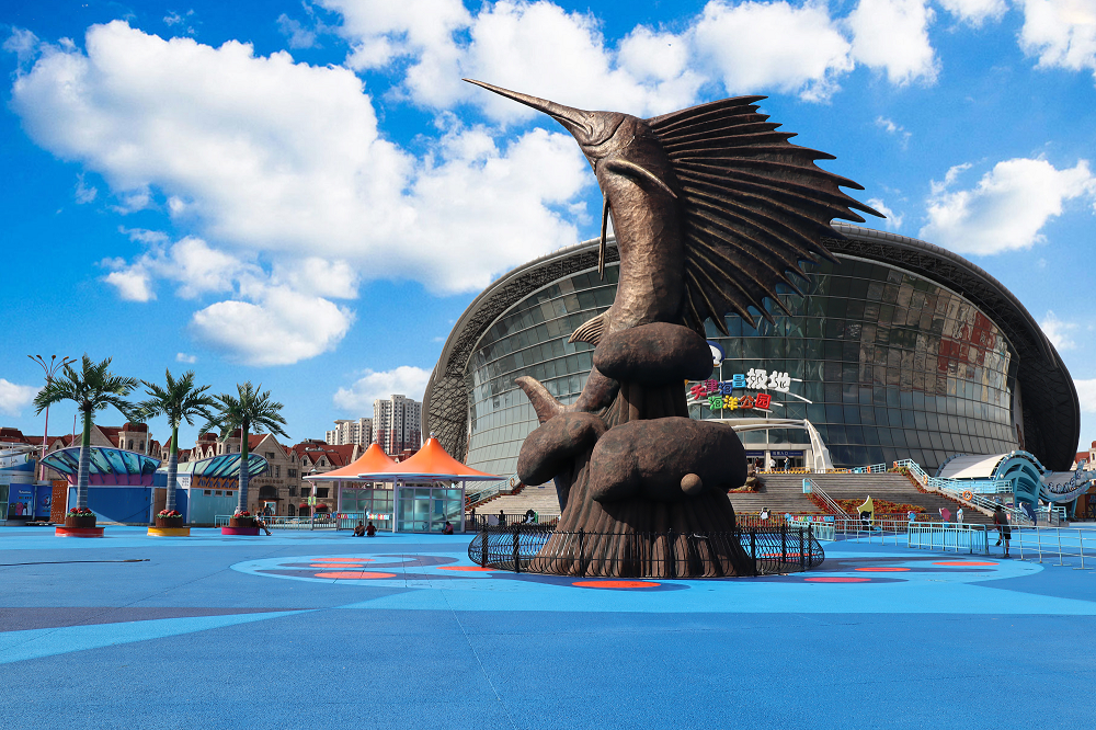 探秘天津海昌极地海洋公园电视大屏发出体验邀请函