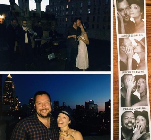 贝丝&middot;比厄晒合照