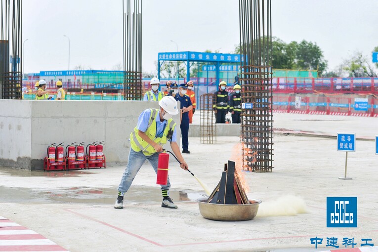 中建科工北方大区2022年安全生产标准化和应急演练现场直播观摩会成功举办