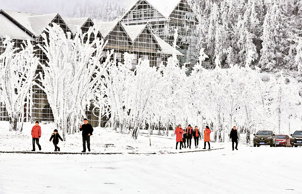 【焦點圖】雪景遊爆棚