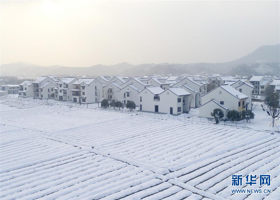浙江安吉：美丽乡村 雪景如画
