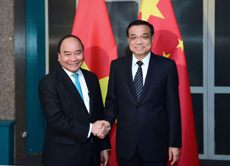 李克強會見越南總理：共同維護好南海地區和平穩定
