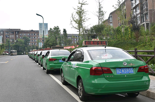 眉山洪雅：一个没有“硝烟”的战场 却展现人间烟火的温暖_fororder_志愿出租车队-供图-洪雅县委宣传部