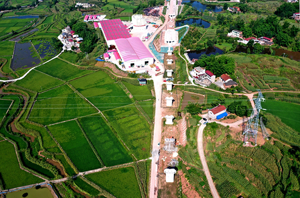 宜宾南溪：“三线”迁改清零 渝昆5标段施工无阻_fororder_DJI_0051