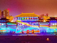 Light Show of Yingtian Gate Resumes