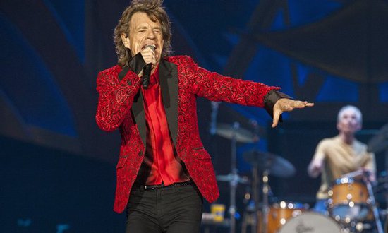 "滚石乐团"(the rolling stones)72岁主唱米克·贾格尔(mick jagger)