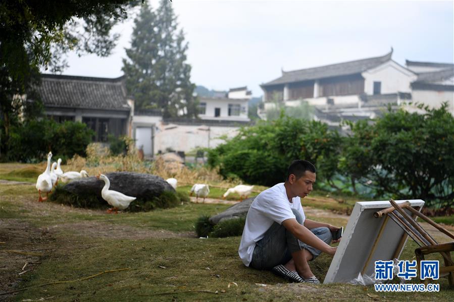 安徽呈坎古村风光好