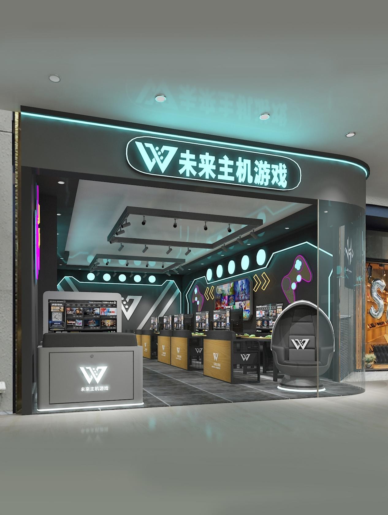 W未来娱乐空间-共享主机游戏新品上市 一个全新时代的风口