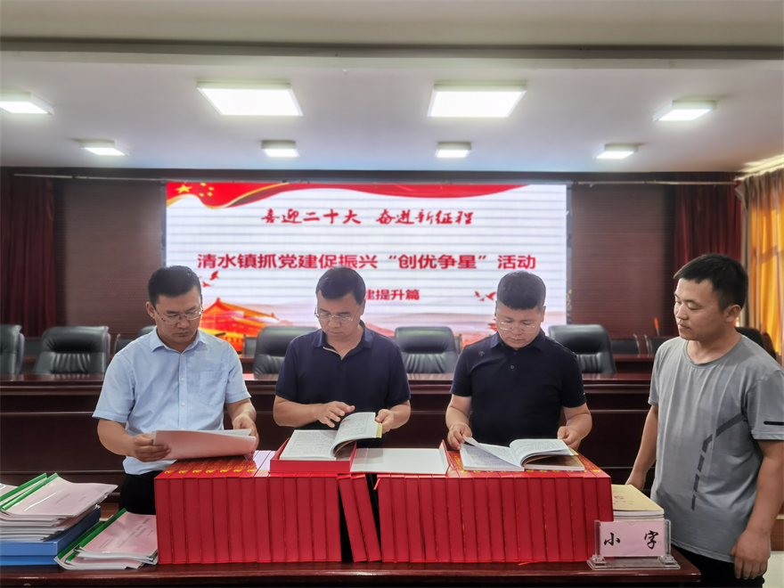 榆林市府谷县清水镇开展“喜迎二十大  奋进新征程”抓党建促振兴“创优争星”活动_fororder_53453