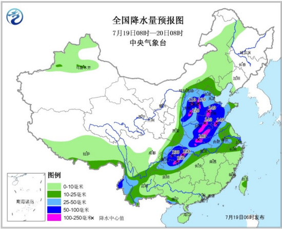中央气象台发暴雨黄色预警：华北黄淮迎今夏最强降雨
