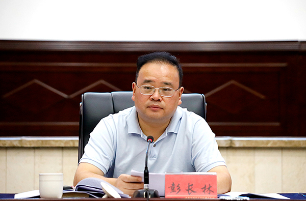 区重大项目推进总指挥部总指挥长彭长林讲话大安区委副书记,区长,区