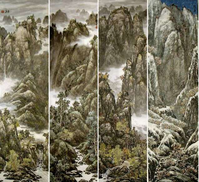 【中原文化】著名畫家張培華傾力將中原山水的感知投射到畫作上 成中原厚土文化的典型代表