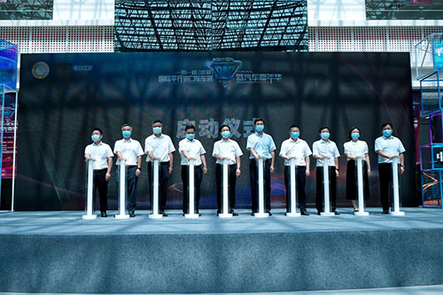 第一届“一带一路”（成都）国际平行进口车车展暨汽车嘉年华在成都青白江开幕_fororder_启动仪式现场--摄影--王吟